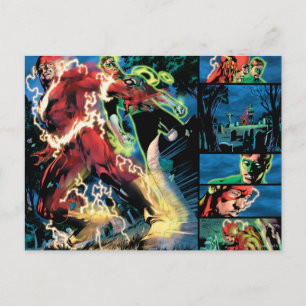 Flash and Green Lantern Panel Postcard