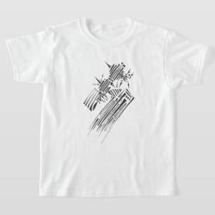 Flash Black White Abstract Tribal Tattoo Art T-Shirt