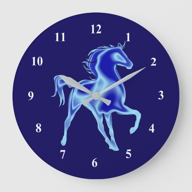 Flash Horse Blue Clocks (Front)