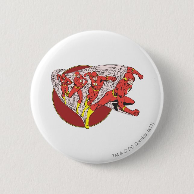 Flash In Motion 2 Inch Round Button (Front)