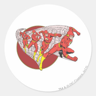 Flash In Motion Classic Round Sticker