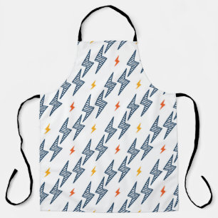 Flash. Lightning Bolts Seamless Pattern. Backgroun Apron