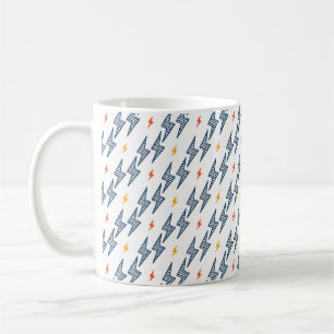 Flash. Lightning Bolts Seamless Pattern. Backgroun Coffee Mug