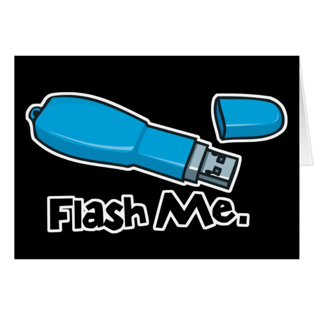 flash me flash drive design (Front Horizontal)