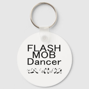 Flash Mob Dancer Dancing Feet Keychain