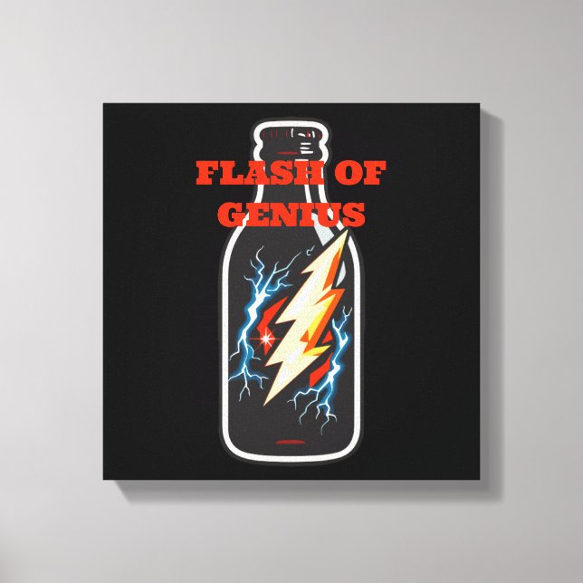 Flash of Genius Canvas Print (Front)