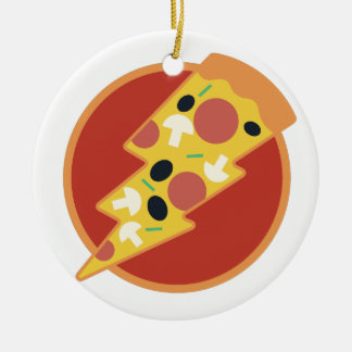 Flash Pizza Ceramic Ornament