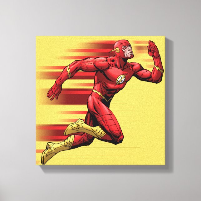 Flash Running Canvas Print (Front)