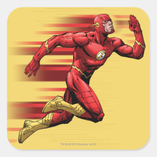 Flash Running Square Sticker