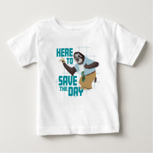 Flash Slothmore - Here to Save the Day Baby T-Shirt