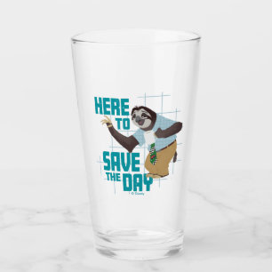Flash Slothmore - Here to Save the Day Glass