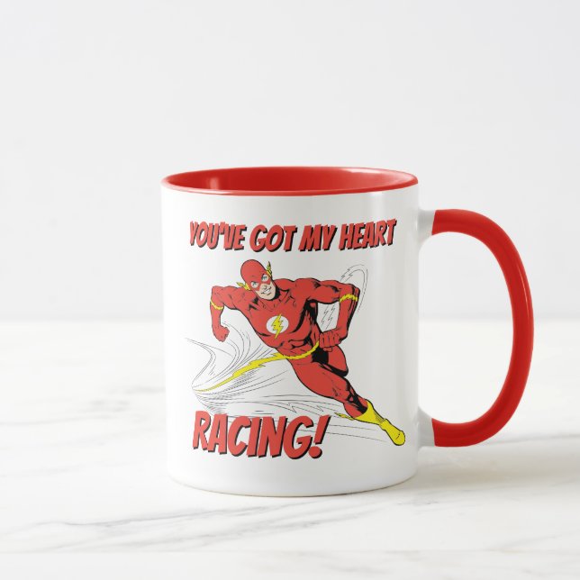 Flash - You've Got My Heart Racing Valentine Mug (Right)