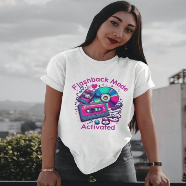 Flashback Mode: Activated – Retro Music Lover  T-Shirt (Creator Uploaded)