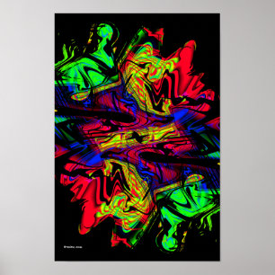 Flashback Poster d'art Abstrait moderne