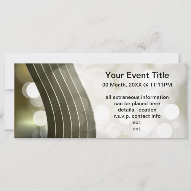 flashing lights invitations (Front)