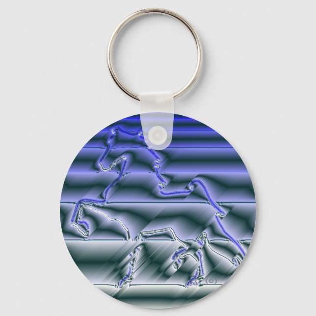 Flashy American Saddlebred Keychain (Front)