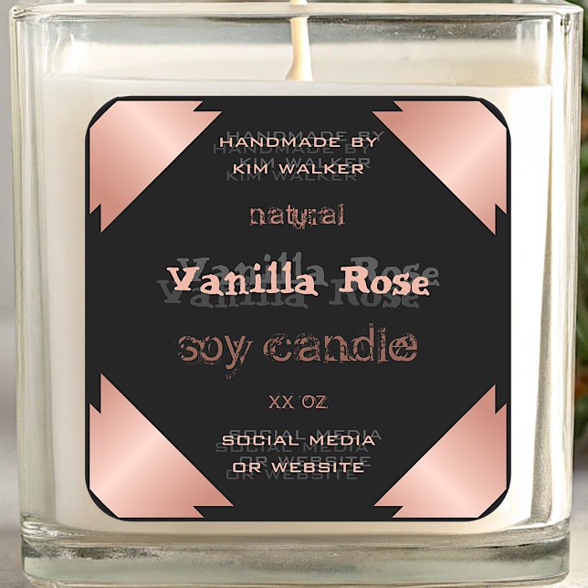 Flashy Black and Pink Product Packaging Labels (Creator Uploaded)