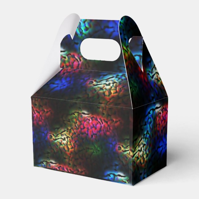 Flashy colourful alien brain or gut? favor box (Front Side)