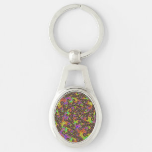 Flashy Fractal Keychain