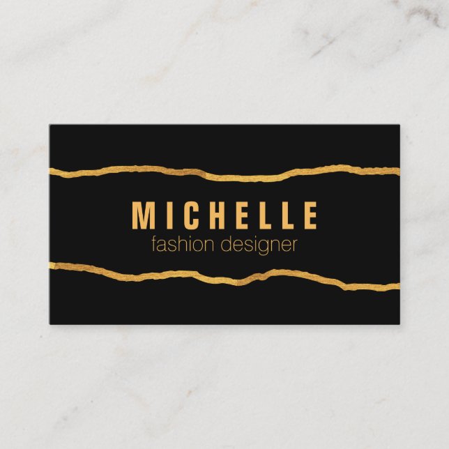 Flashy Lines II Business Card (Front)