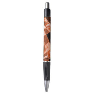 Flashy reddish brown inclined square or rectangles pen