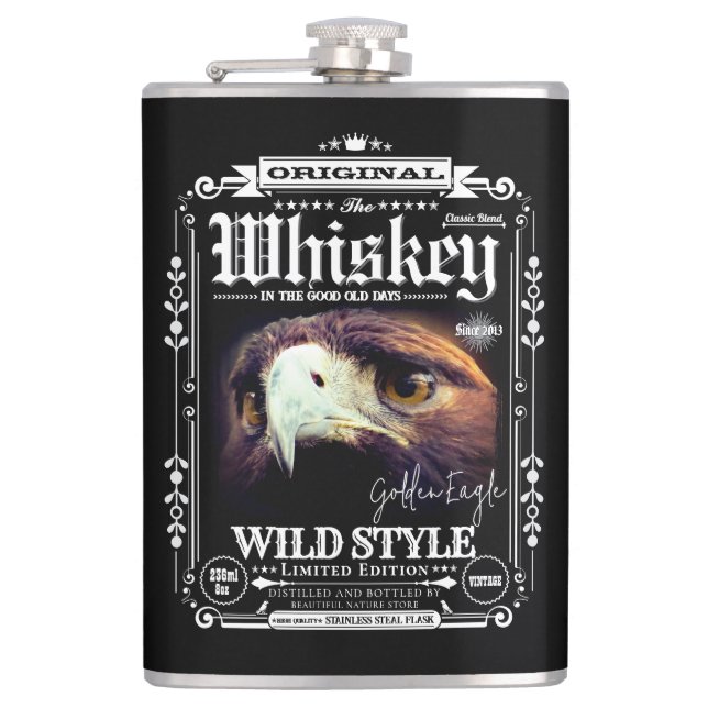 FLASK_Golden Eagle Hip Flask (Front)