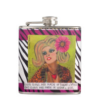 FLASK-GOOD GIRLS ARE MADE OF SUGAR AND SPICE