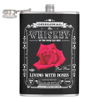 FLASK_Red Rose Hip Flask