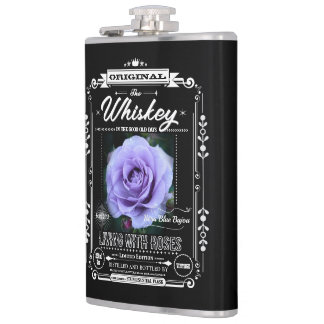 FLASK_Rosa Blue Bajou Hip Flask