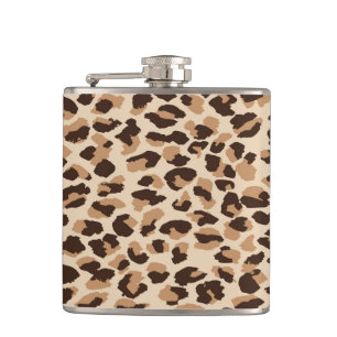 Flask Safari Leopard Print