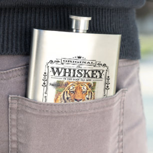 FLASK_Siberian Tiger Hip Flask