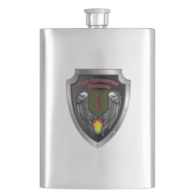 Flasque 1re division d'infanterie "Big Red One" (devant)