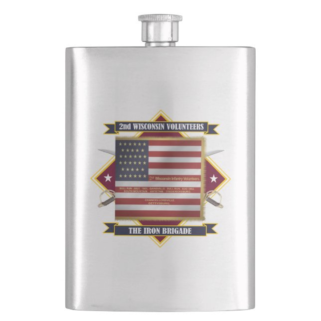 Flasque 2e Infanterie volontaire du Wisconsin (devant)
