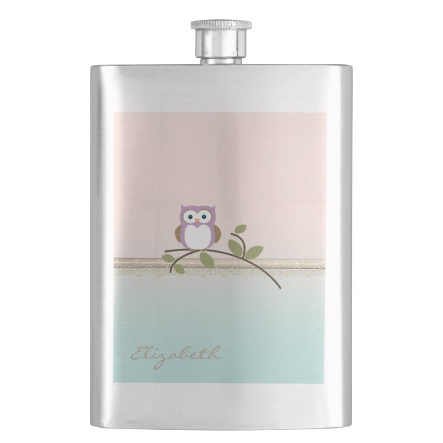 Flasque Adorable Girly Cute Owl (devant)