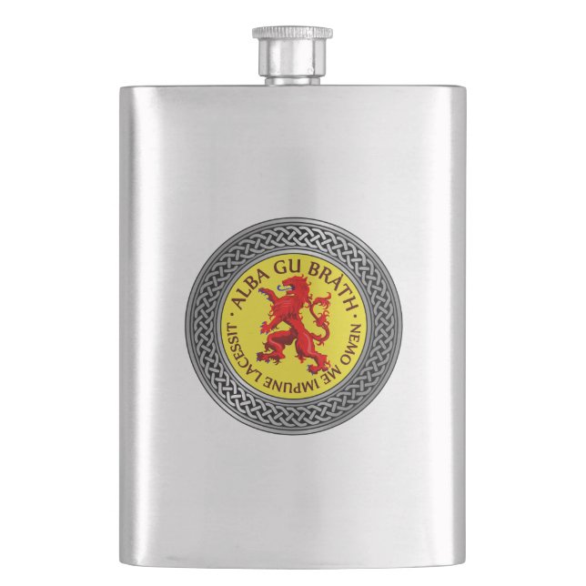 Flasque Alba Gu Brath Lion Rampant noeud (devant)