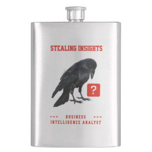 Flasque Analyste en intelligence d'affaires Crow