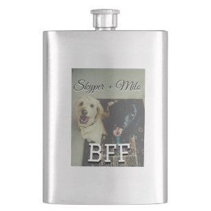 Flasque Animaux de compagnie amis besties ajouter nom anim