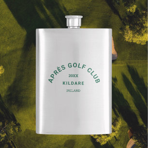 Flasque Après le Golf Club Forêt Vert Golf Social Crest