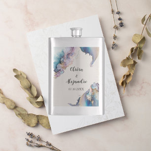 Flasque Aquarelle cosmique