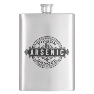 Flasque Arsenic Vintage Style Étiquette de poison