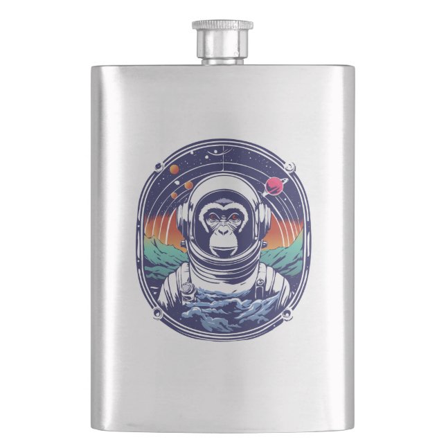 Flasque Astronaute du singe spatial (devant)