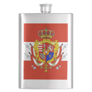 Flasque Bannière rouge blanc Grand-Duché de Toscane