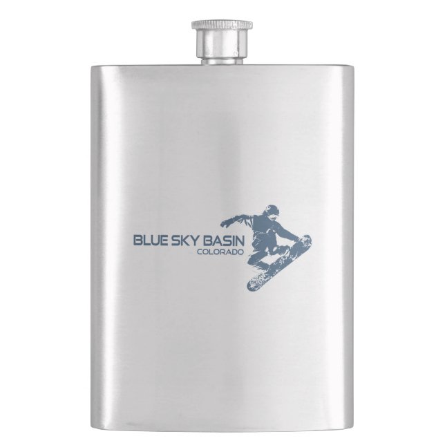 Flasque Bassin Blue Sky Colorado Snowboardeur (devant)