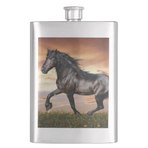 Flasque Beau Cheval Noir