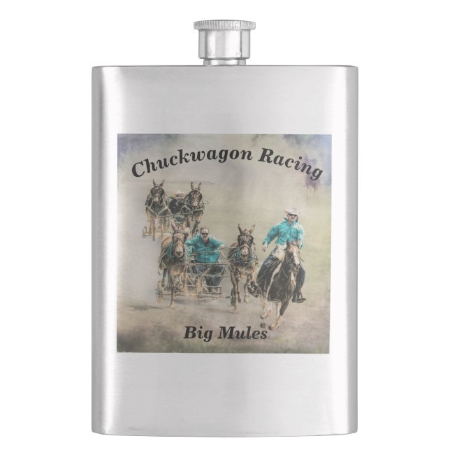 Flasque Big Mules de Chuckwagon Racing (devant)