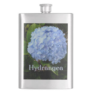 FLASQUE "BLUE HYDRANGEA" FLASK EN ACIER INOXYDABLE