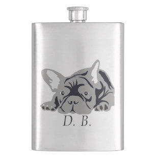 Flasque Bouledogue Français noir