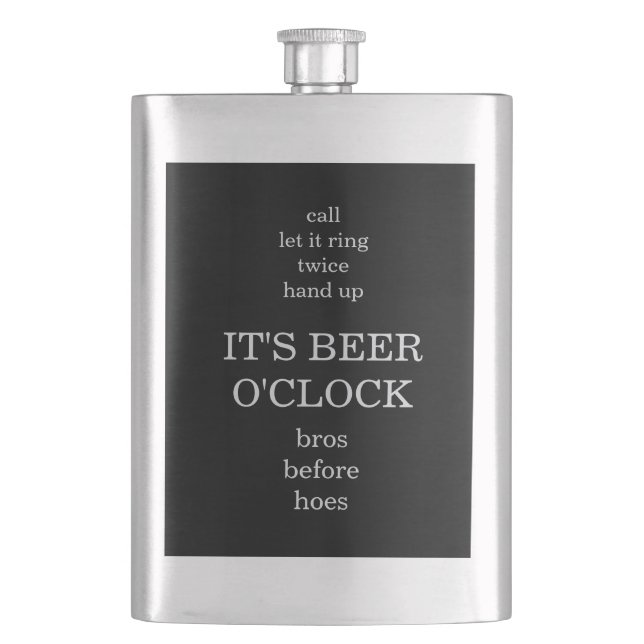 Flasque Bros avant la maison Groomsmen Mariage Flask (devant)
