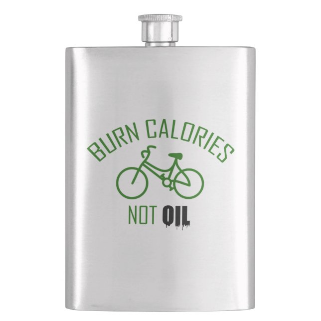 Flasque Brûler les calories et non l'huile (devant)