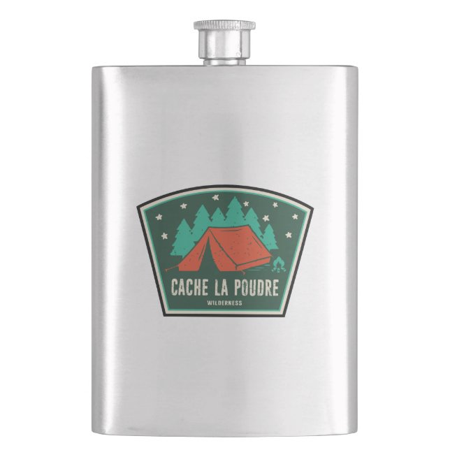 Flasque Cache La Poudre Wilderness Colorado Camping (devant)